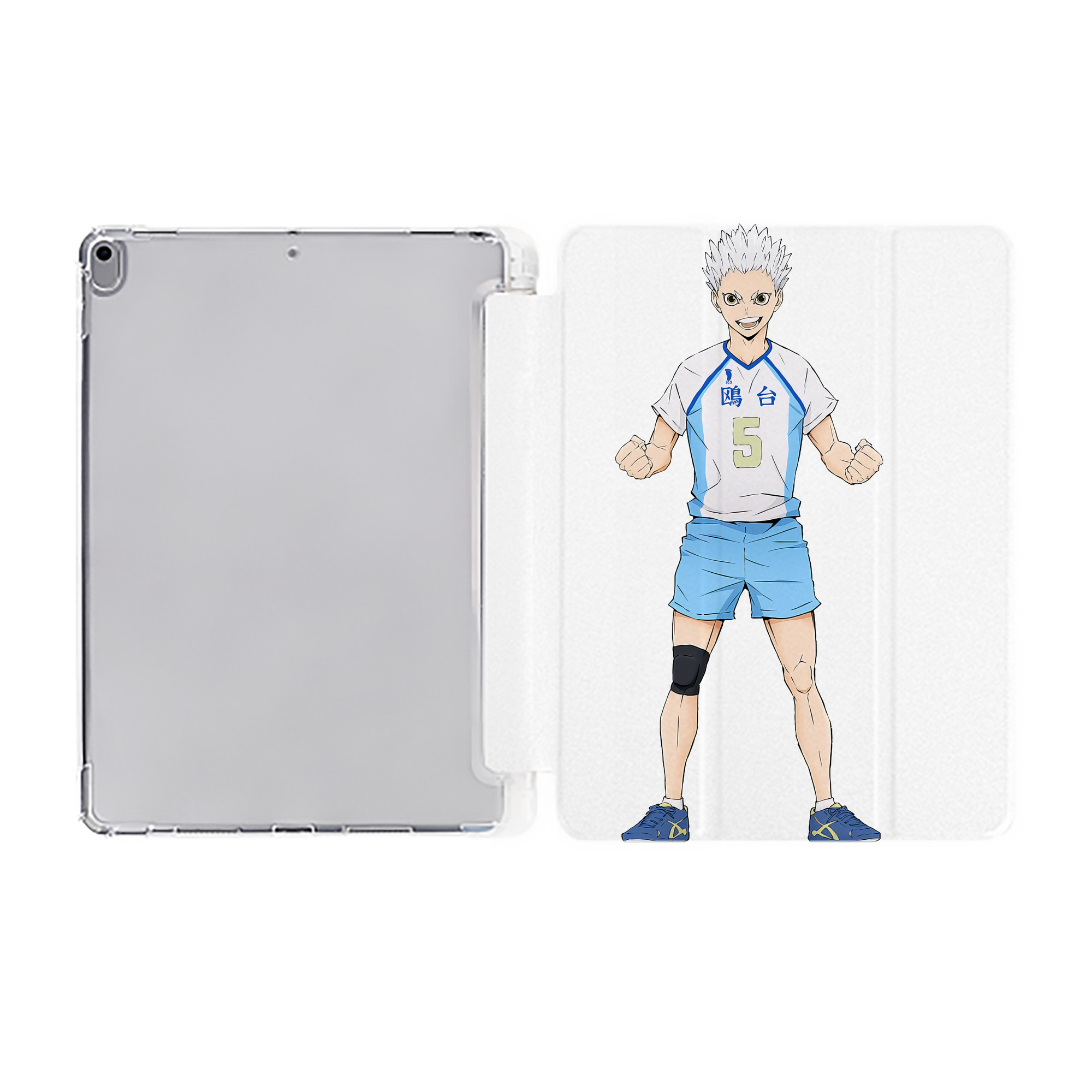 （画像用） ハイキュー!! Haikyu!! IPad ケース ペン収納付き 三つ折りスタンド PUレザー×シリコン 対応機種9.5/10.5/10.9インチ